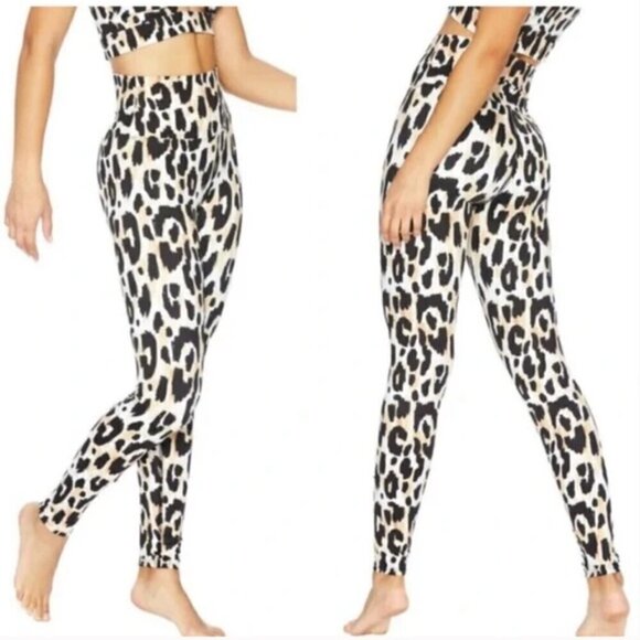 Beach Riot Piper Leopard High-Rise Leggings Animal Print High waisted Sz S - Picture 1 of 7